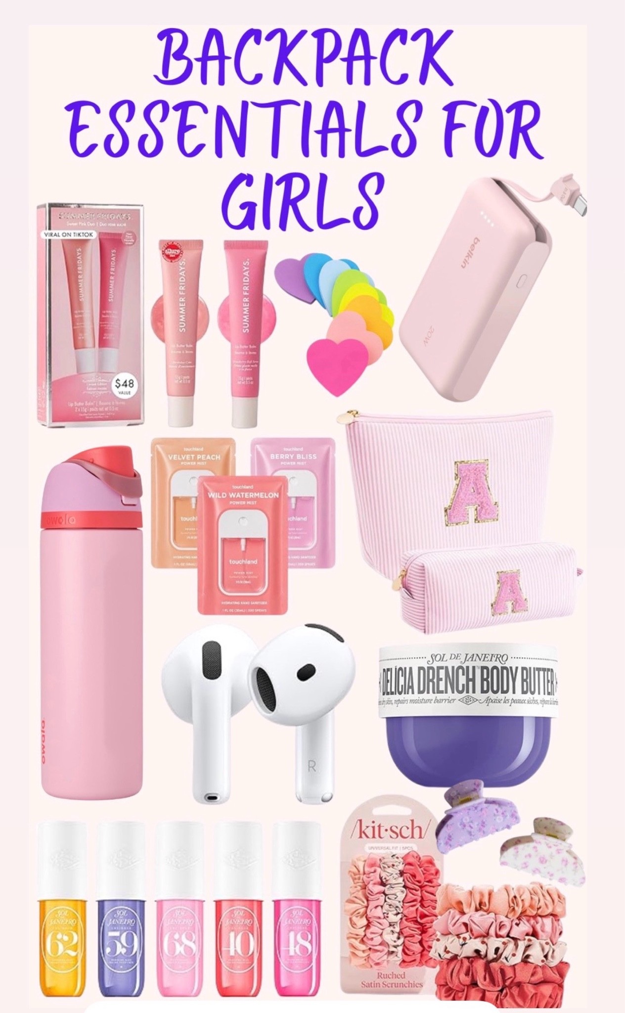 Locker essentials for girls

#LTKKids