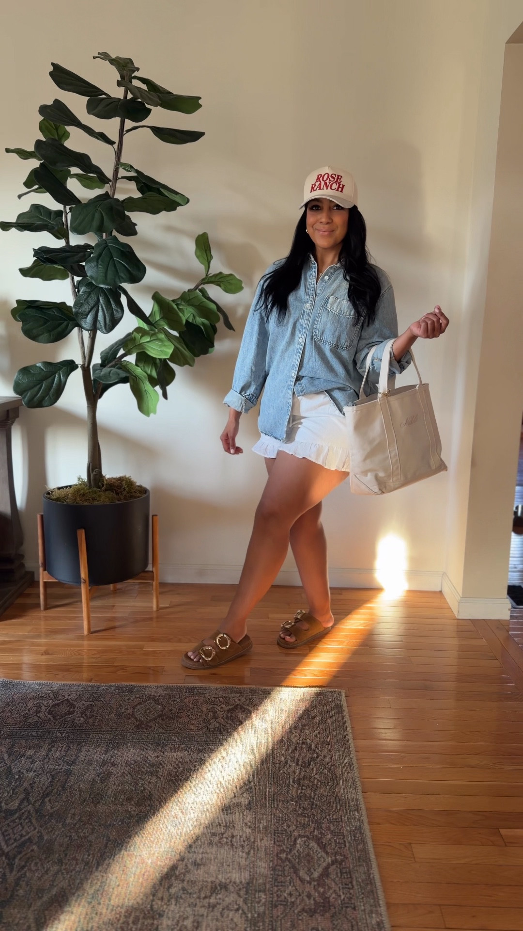 Denim shirt = the real MVP in my closet 🤍
3 easy ways I’m styling it for busy mom days → errands, games, and everything in between

Which one are you wearing? 👀👇

#momstyle #everydayoutfits #denimstyle #casualmom #neutraloutfits #affordablefashion #momuniform #ootdinspo #realmomstyle 

#LTKmomlife #LTKdayinmylife #LTKgrwm