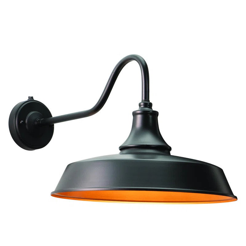 Gunnora Outdoor Barn Light with Dusk to Dawn | Wayfair North America