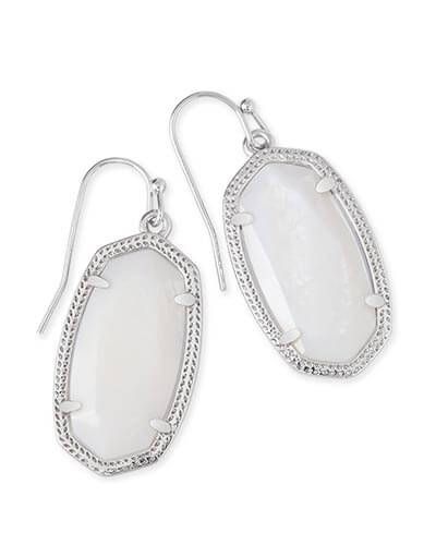 Dani Silver Earrings in White Pearl | Kendra Scott