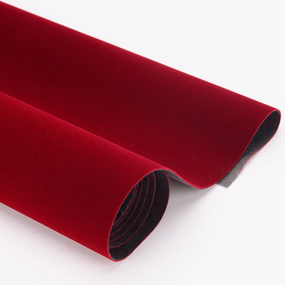 Self Adhesive Wine Red Jewelry Drawer Liner Velvet Shelf Paper Felt Fabric for Art & Crafts, Jewe... | Amazon (US)