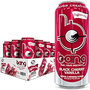 Bang Caffeine-Free, Black Cherry Vanilla Energy Drink, Zero-Sugar Bang Energy Drink, 16-Ounce (Pa... | Amazon (US)