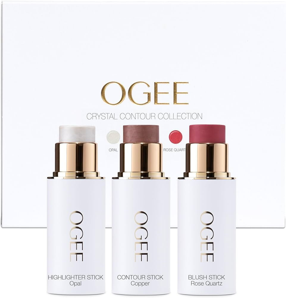 Ogee Face Stick Crystal Collection Trio - Contour Stick Makeup Collection - Certified Organic Con... | Amazon (US)
