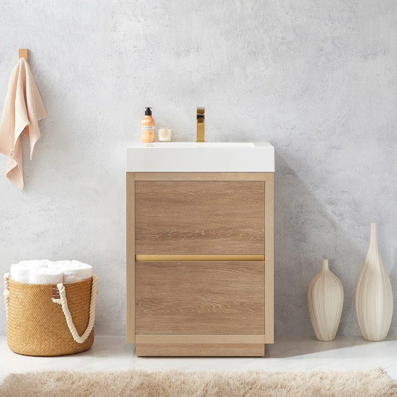 Iredell 24'' Single Bathroom Vanity with Composite Top | Wayfair North America