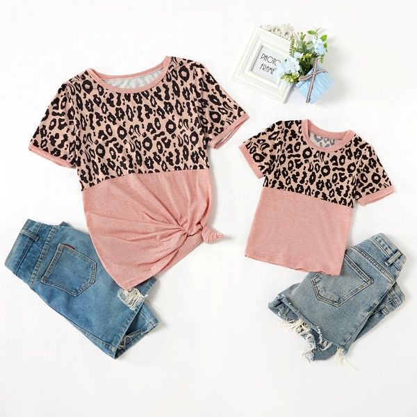 Leopard Print Pattern Tops for Mom and Me | PatPat