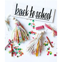 Back To School Jumbo Tassels/Teacher Gifts/Classroom Decor/Gift Embellishment/Occasions Bin Decor | Etsy (US)