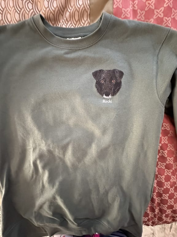 Custom Pet Embroidered Sweatshirt | UncommonGoods