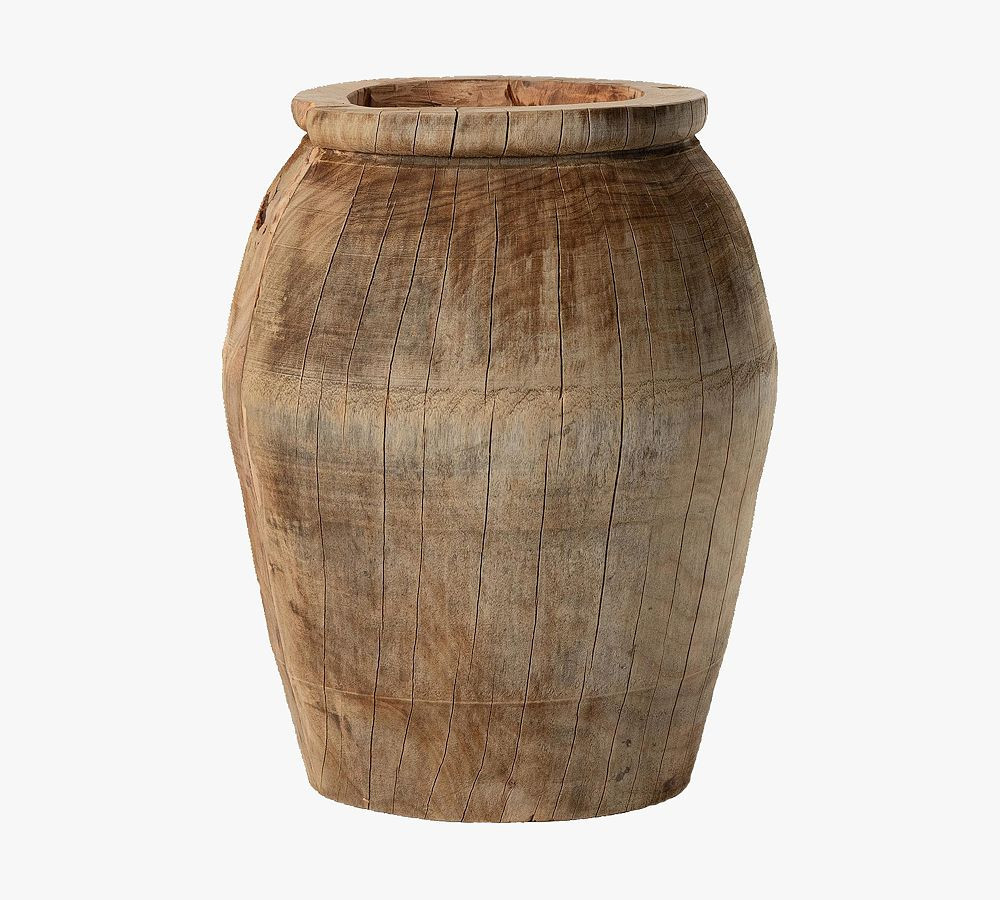 Vintage Reclaimed Wood Vase, 16.5 | Pottery Barn (US)
