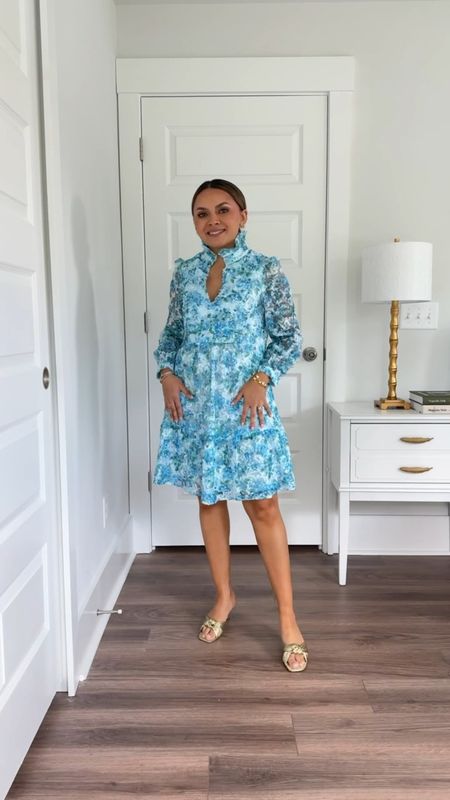 Blue floral dress size XXS TTS 
Gold heels size 5 TTS 

Summer outfit 
Vacation outfit 
Resort wear 
Memorial Day outfit 
Wedding guest 
Brunch outfit 

Honey sweet petite Honeysweetpetite

@tuckernuck 
#tuckernuckpartner 
#tuckernucking

#LTKWedding #LTKWorkwear #LTKStyleTip