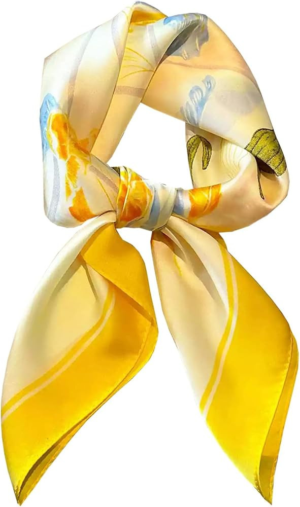 Saiusloa Neck Scarf For Womens Silky Head Scarves Hair Bandanas Square Scarf Fashion Accessories ... | Amazon (US)
