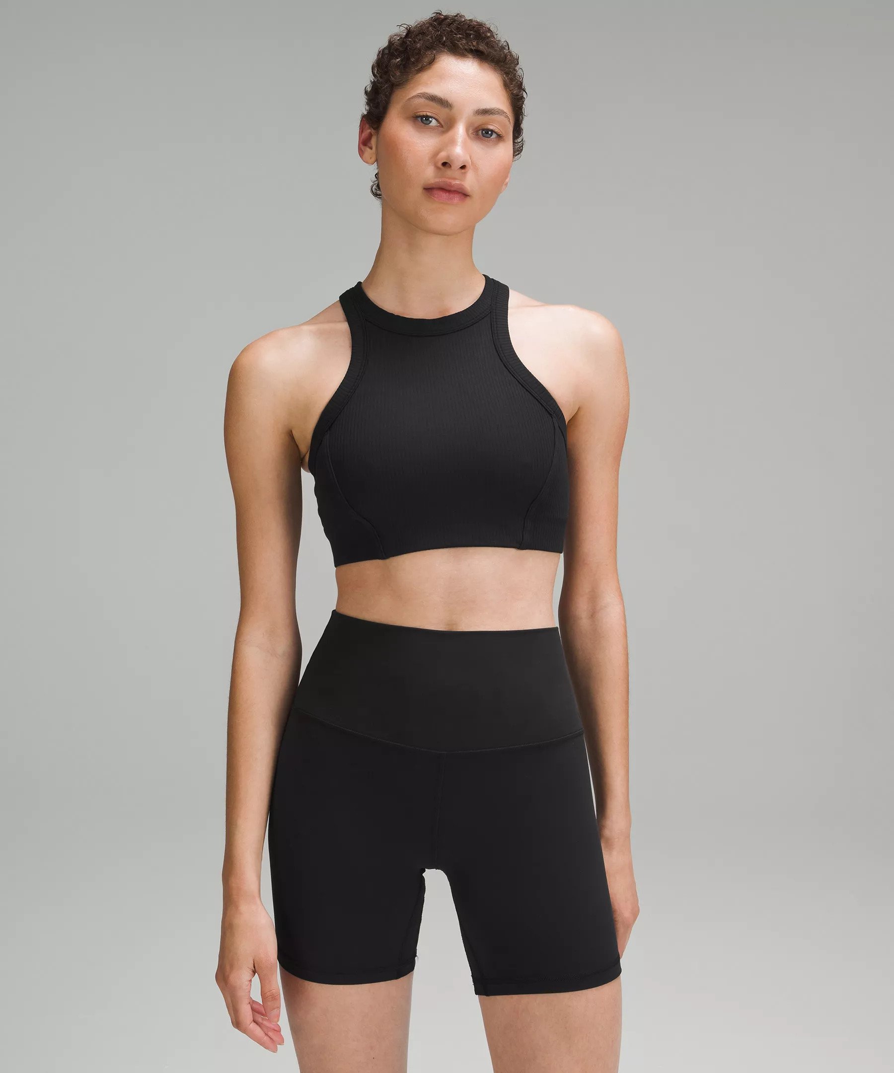 Ribbed Nulu High-Neck Yoga Bra | Lululemon (US)