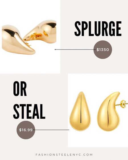 Save or splurge on the Bottega drop earrings 

#LTKFind
