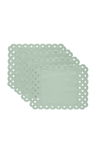 Set-of-Four Handcrafted Linen Placemats | Moda Operandi (Global)
