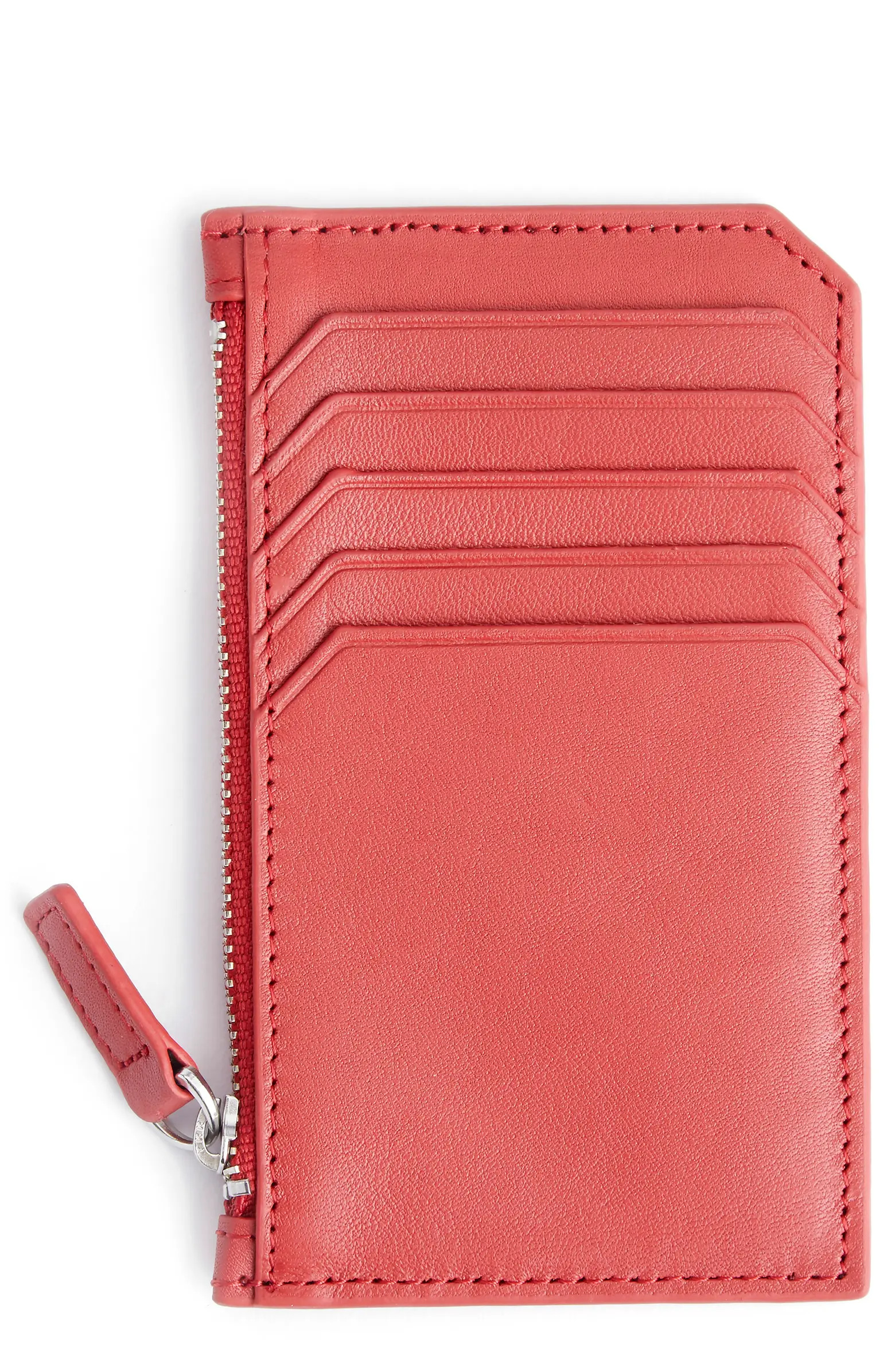 Zip Leather Card Case | Nordstrom