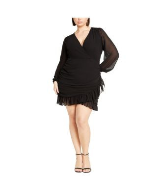 City Chic Plus Size Kitty Dress - Black | Macy's