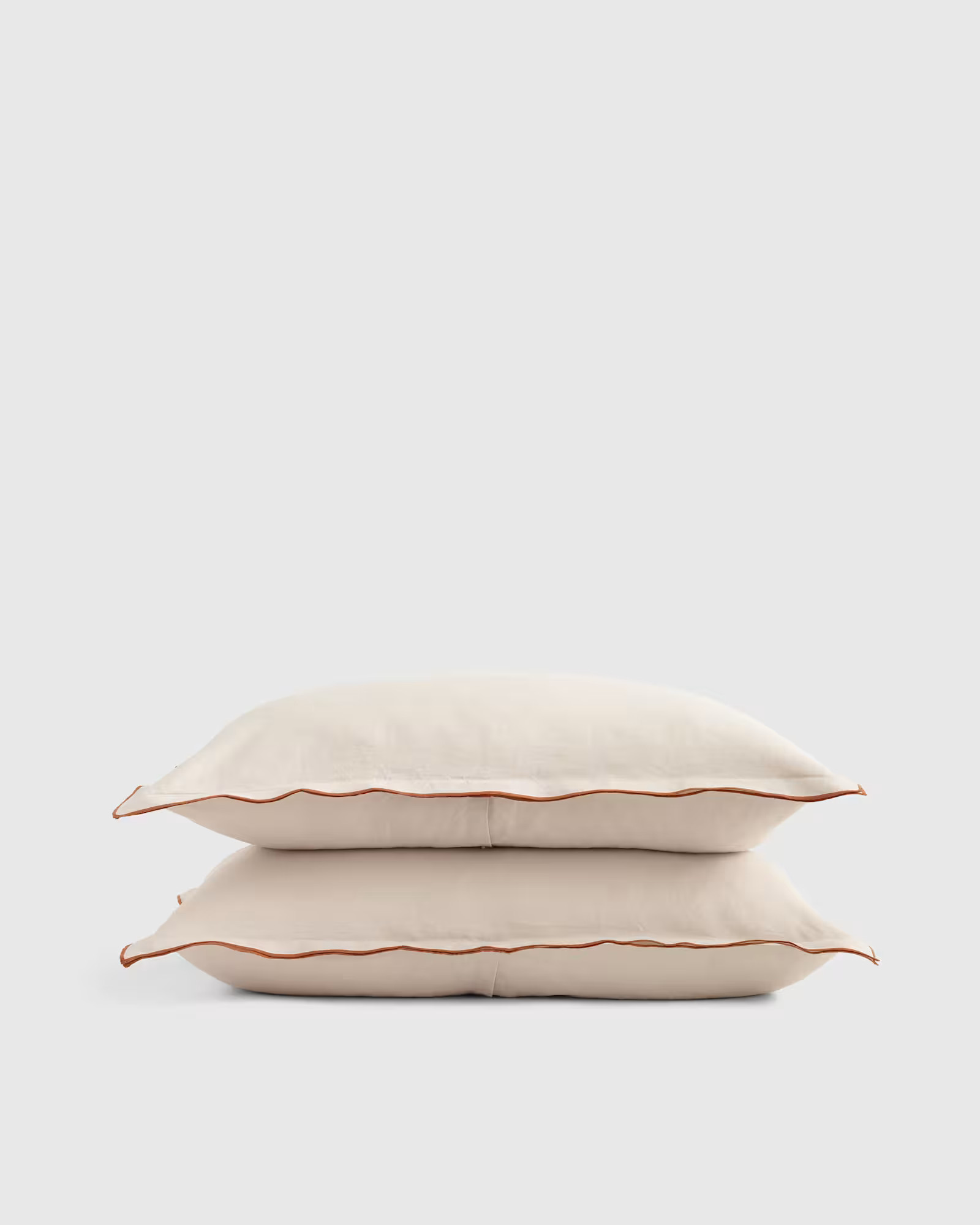 European Linen Double Embroidered Edge Sham Set | Quince
