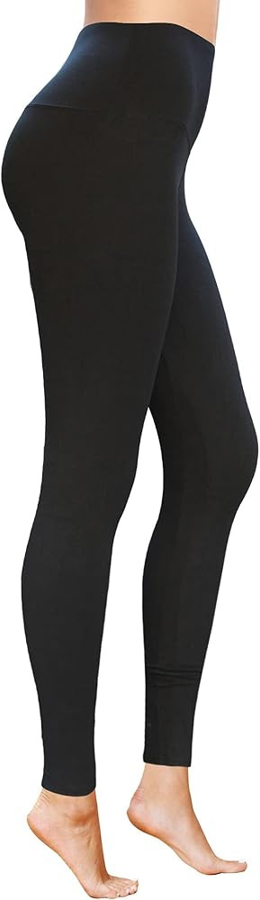 COMFY FOREVER Leggings for Women W/5' High Waist Tummy Control Ankle Length Pants | Amazon (US)