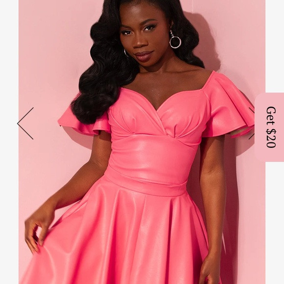 Elegant Pink Off-Shoulder Dress | Poshmark