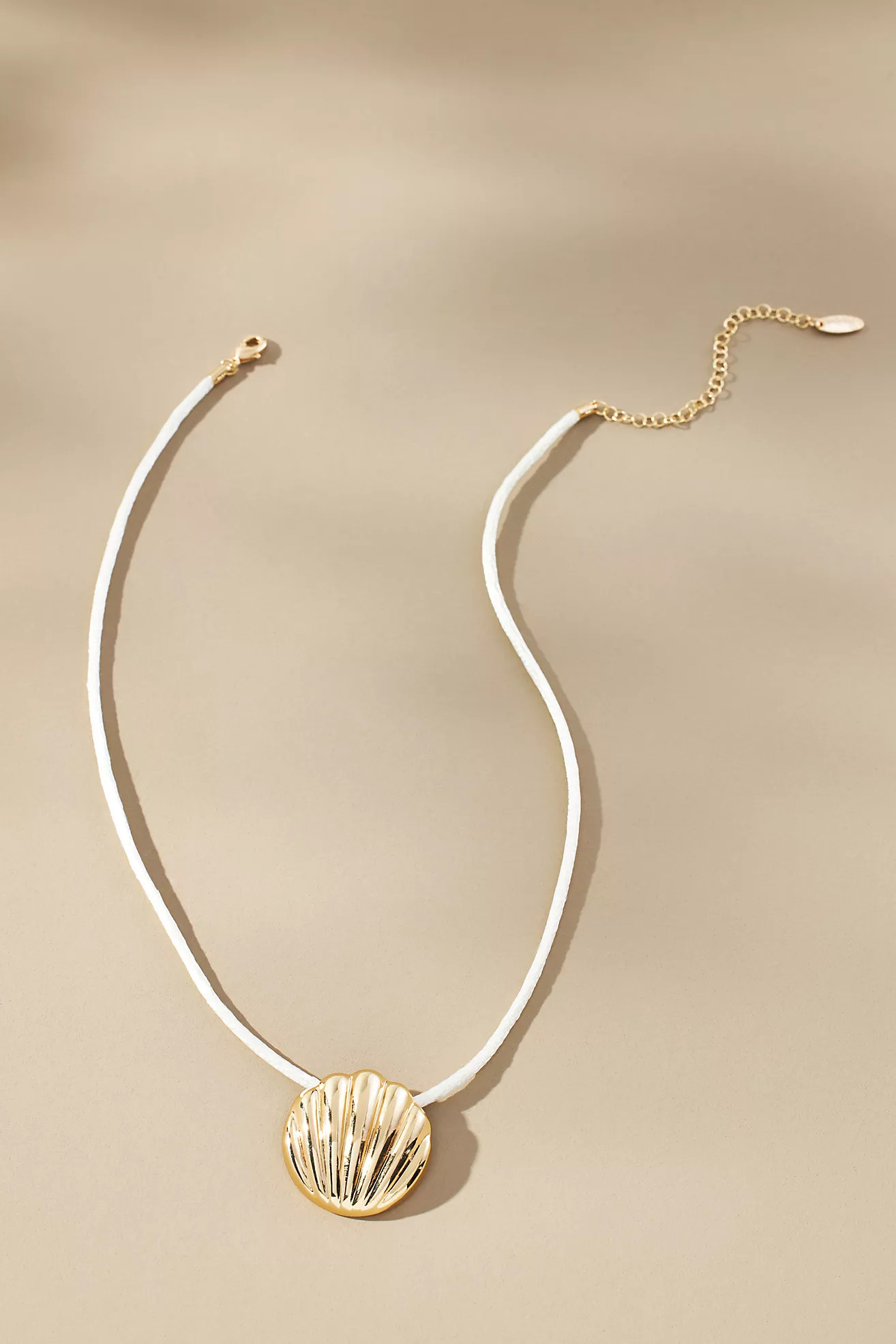 Shell Pendant Cord Necklace | Anthropologie (US)