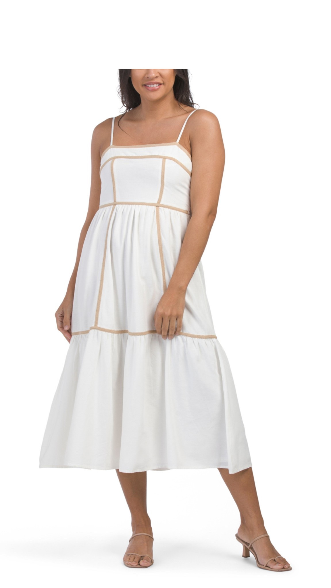 White spaghetti strap midi dress- ciao Lucia inspired- from TJMaxx- spring and summer midi dresses

#LTKFindsUnder50 #LTKSpringSale #LTKTravel