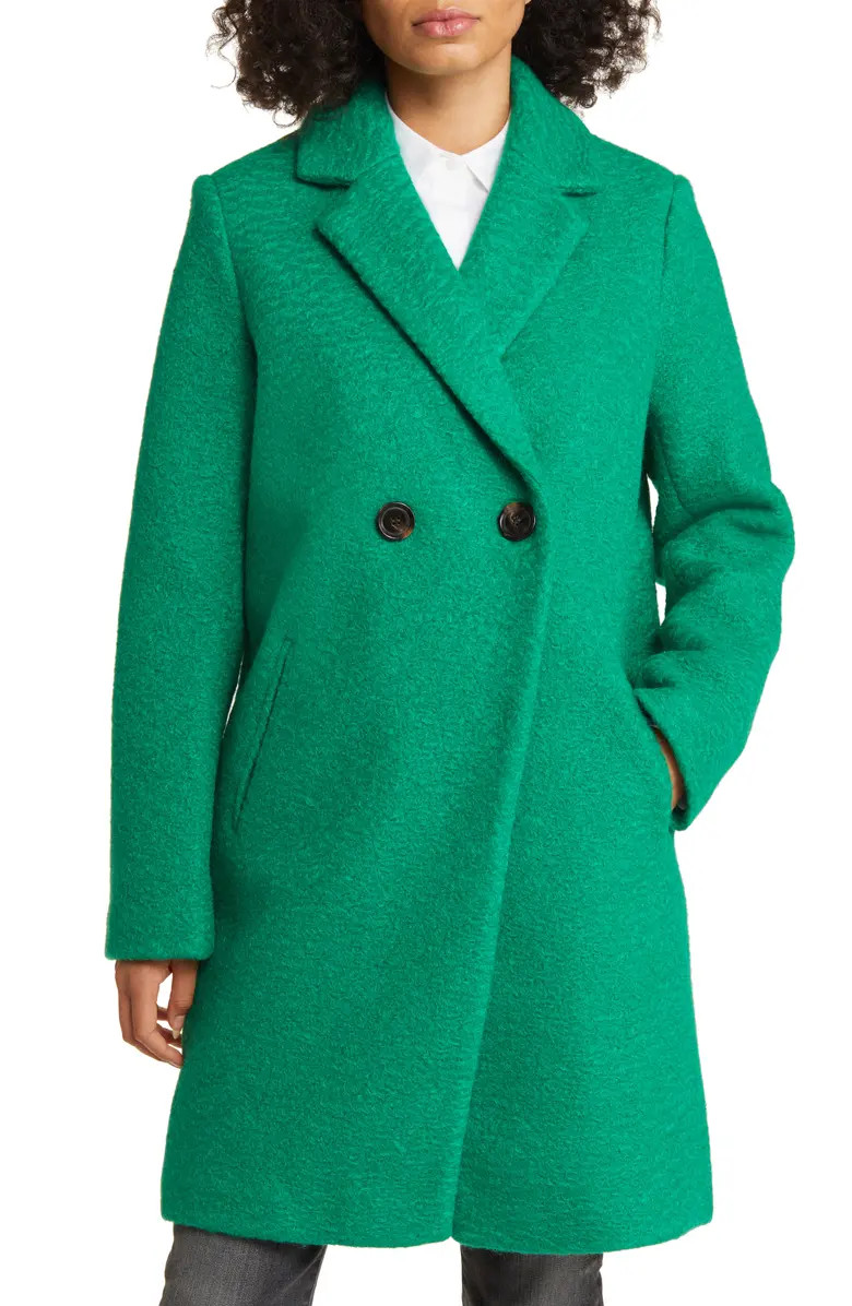 Bouclé Tweed Double Breasted Coat | Nordstrom