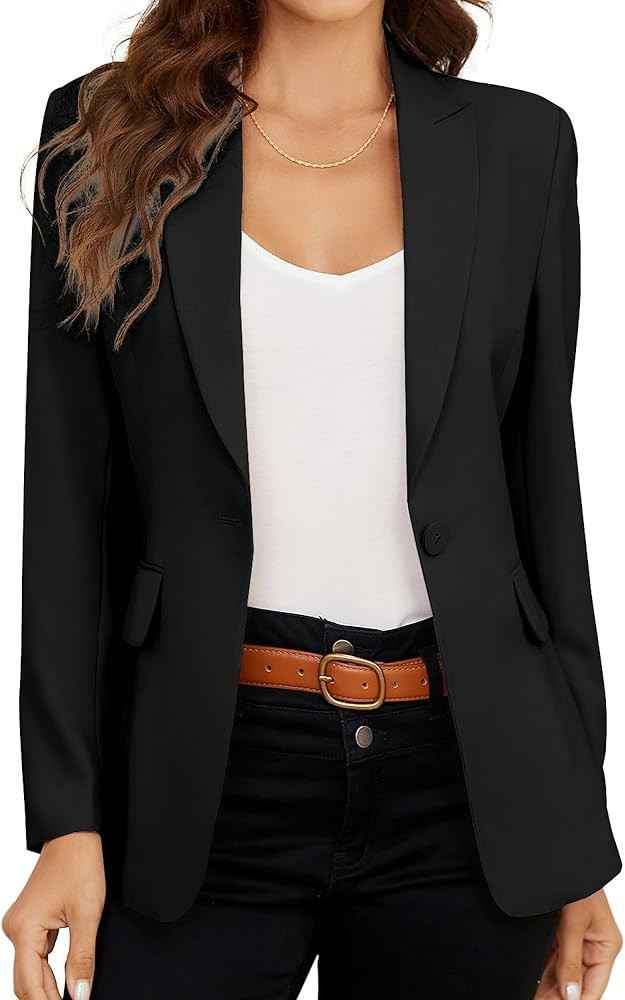 Blazer Jackets for Women: Classic Black Blazer Women, Timeless Women's Blazer - Perfect for Any O... | Amazon (US)
