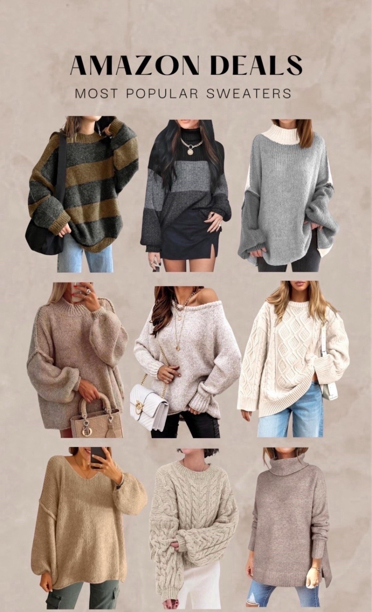 most loved sweaters
free people and aritzia inspired sweaters 
oversized sweaters 
founditonamazon #winterfavorites2025 #amazon @shop.ltk #liketkit #sweaters #knitsweater #oversizedsweater

#LTKCyberWeek