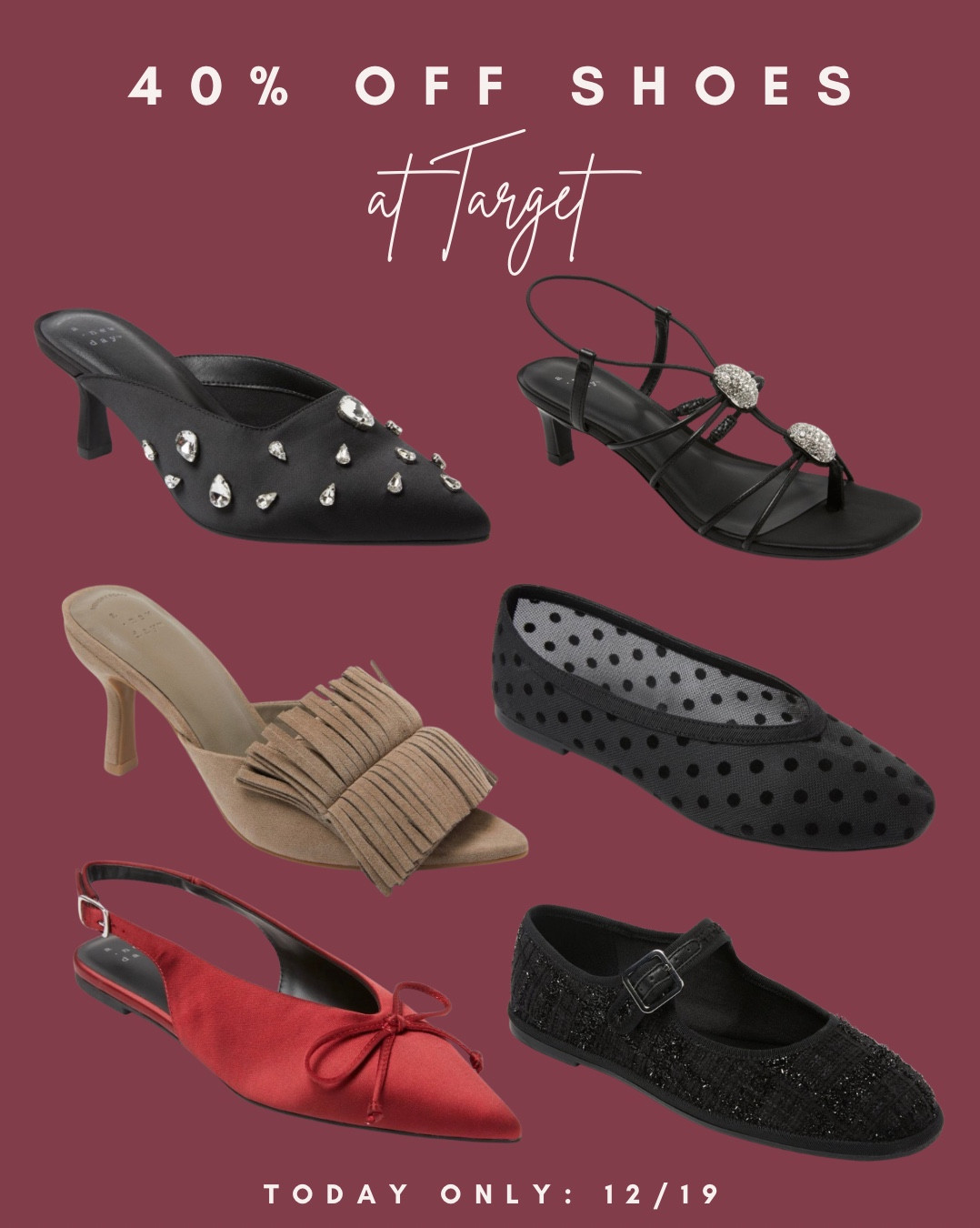 40% off shoes at Target 

#LTKSaleAlert #LTKFindsUnder50