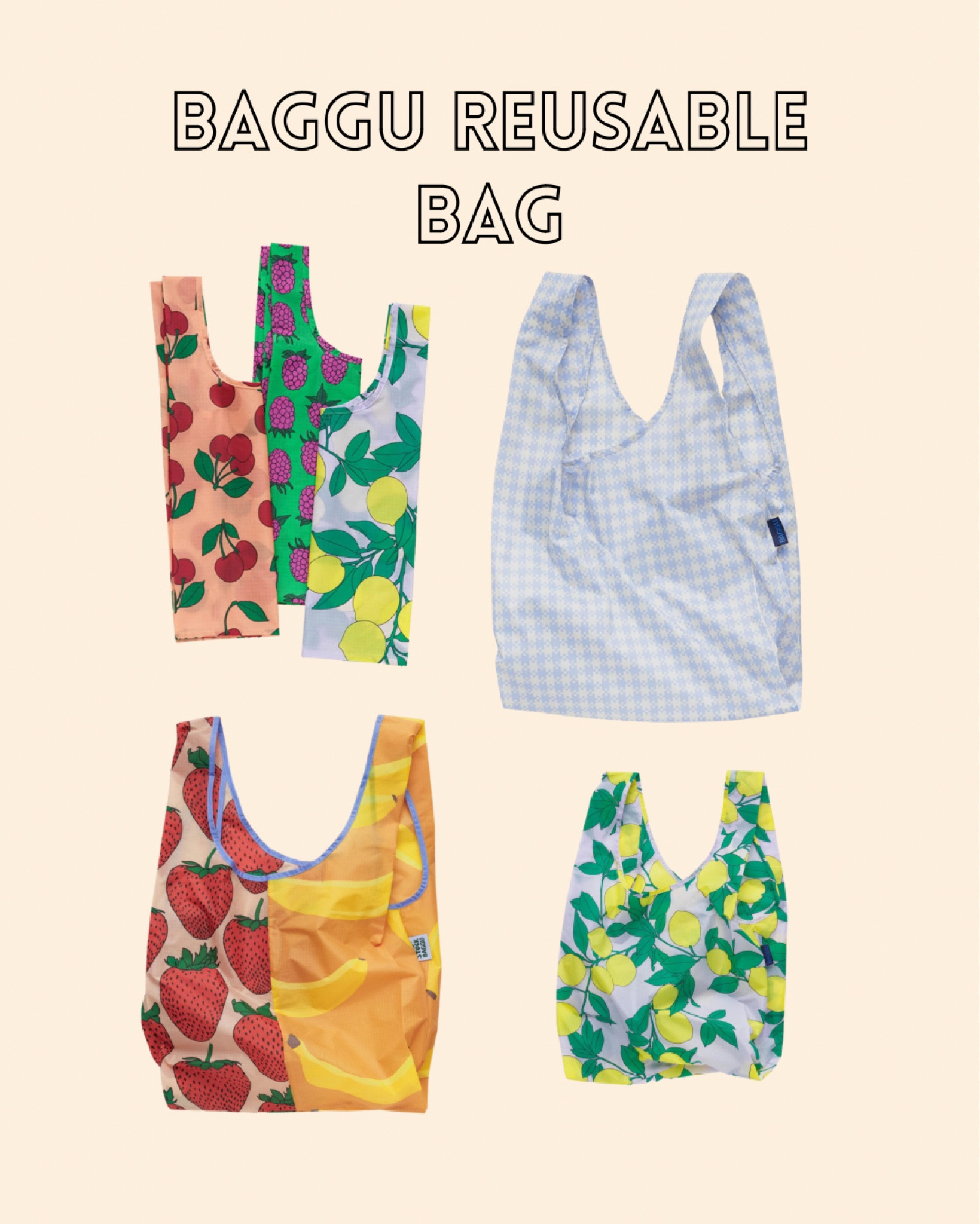Baggu reusable bags are sooo good! #baggu #reusablebag #bags

#LTKunder50 #LTKitbag