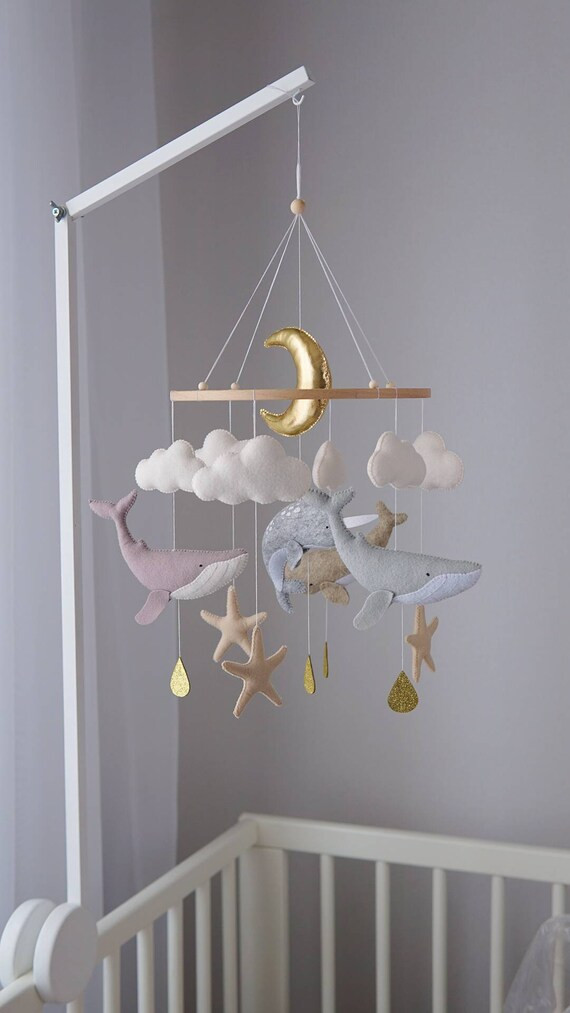 Ocean neutral mobile - baby mobile boy- baby mobile girl- narwhal whale mobile- baby shower gift | Etsy (US)