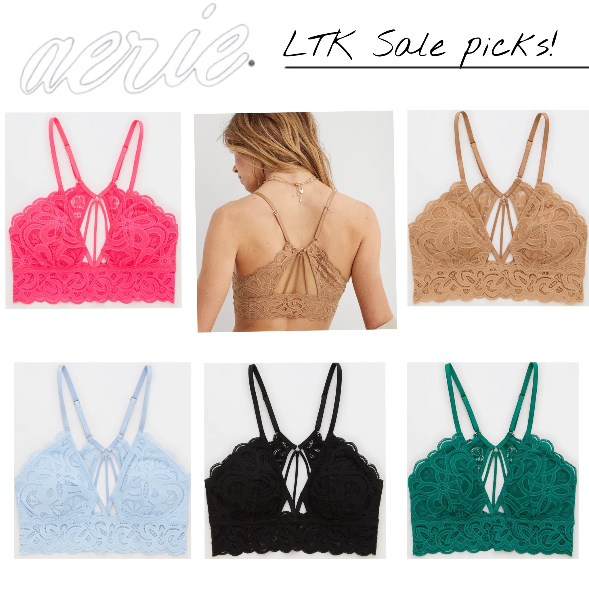 Autumn is here, therefore is the time for sweaters. For the sweaters with an open back or the ones that glide off the shoulder these Aerie bralettes are perfect for that pop of color & the back design is gorgeous!❤️❤️❤️
.
.
Aerie Sale
Aerie bralette 

#LTKsalealert #LTKSeasonal #LTKSale