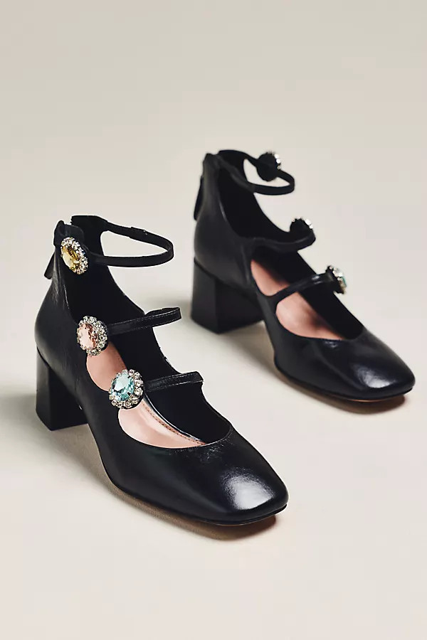 Crystal Gems Mary Jane Heels | Anthropologie (US)