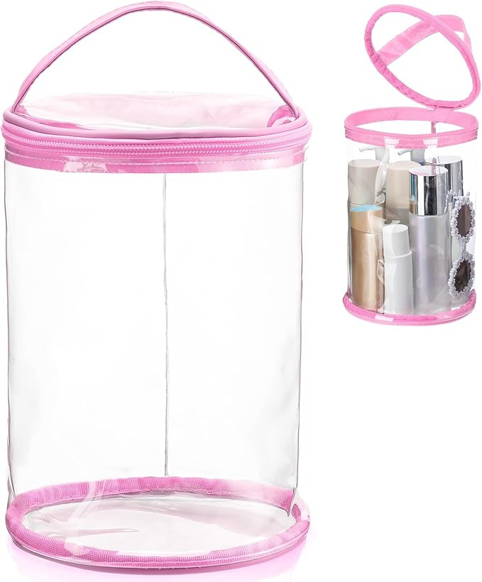 Sanwuta Clear Lotion Bag for Toiletry Sunscreen Cylinder Makeup Bag Heavy Duty Travel Organizer P... | Amazon (US)