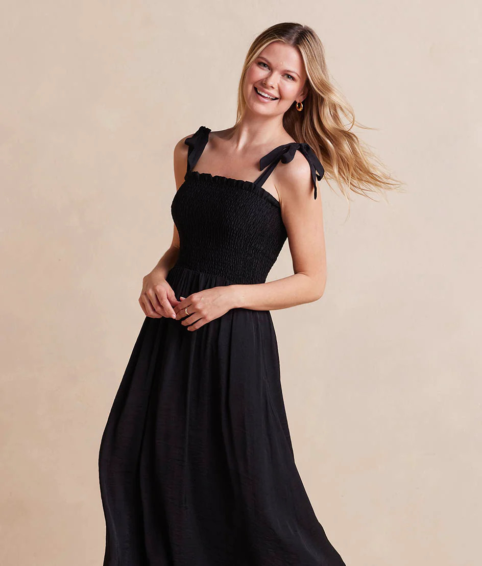 The Silky Luxe Smocked Maxi Dress 
            | 
              
              
                $... | SummerSalt