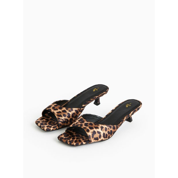 Leopard Print Slip-On Mule Sandals 3 | Tu Clothing