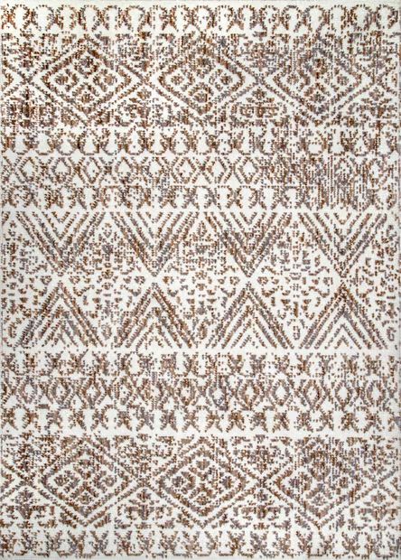 Beige Striped Tribal Area Rug | Rugs USA