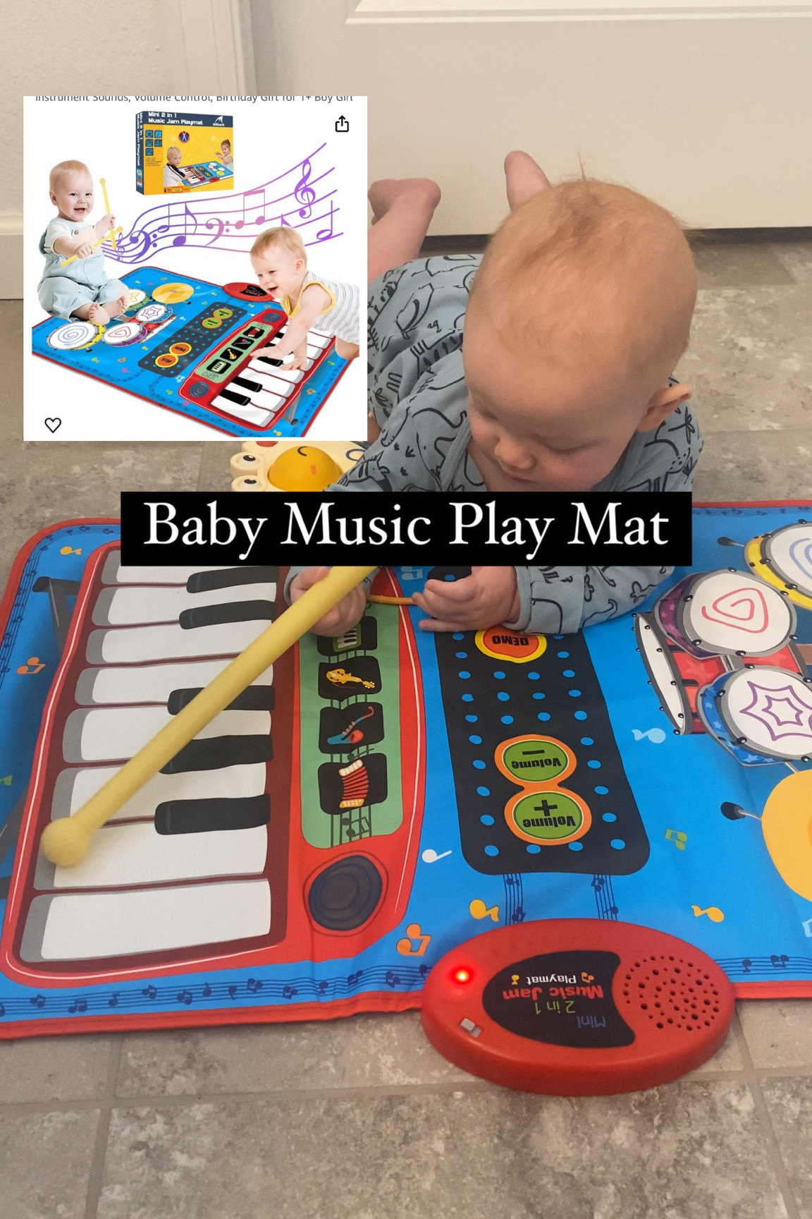 So fun for babies! This simple little mat is such a good way to encourage more tummy time.


#babyneeds #babytoys #babygames #babygifts #babyregistry #babyfinds

#LTKbaby #LTKsalealert #LTKfindsunder50