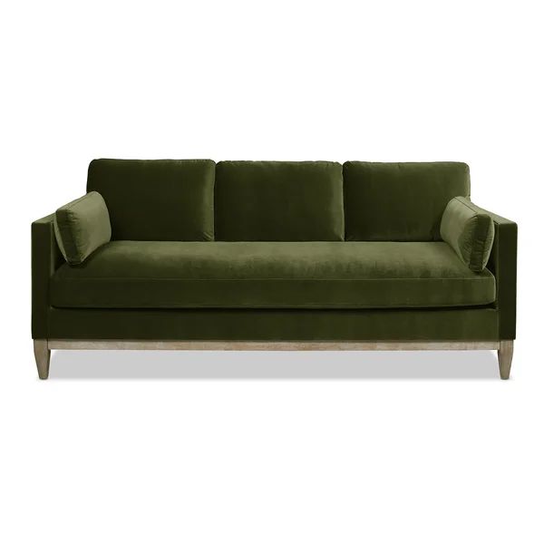 Pera 84'' Velvet Square Arm Sofa with Reversible Cushions | Wayfair Professional