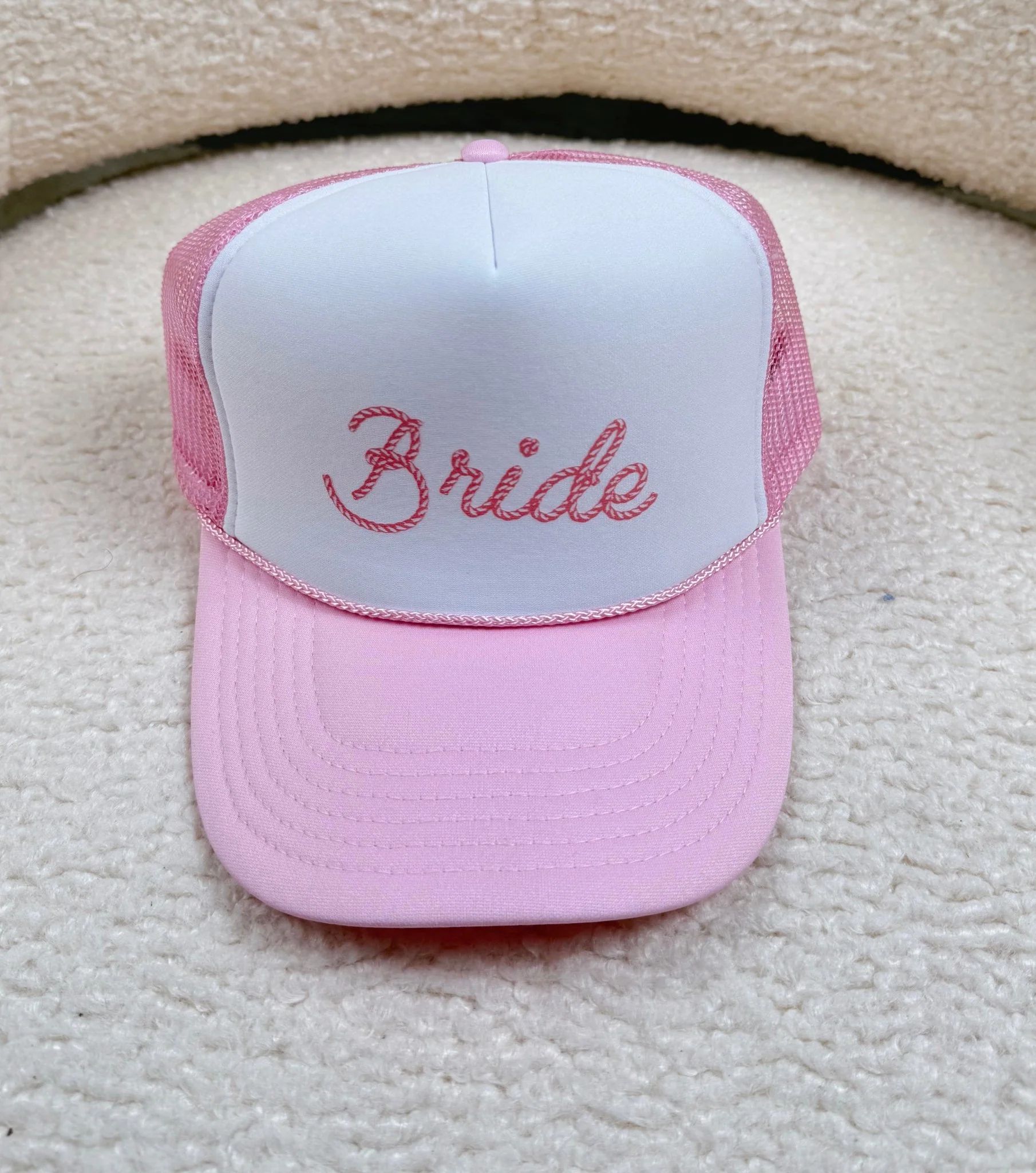 Pink Bridal Western Trucker Hat | Pre Order | Magnolia Boutique
