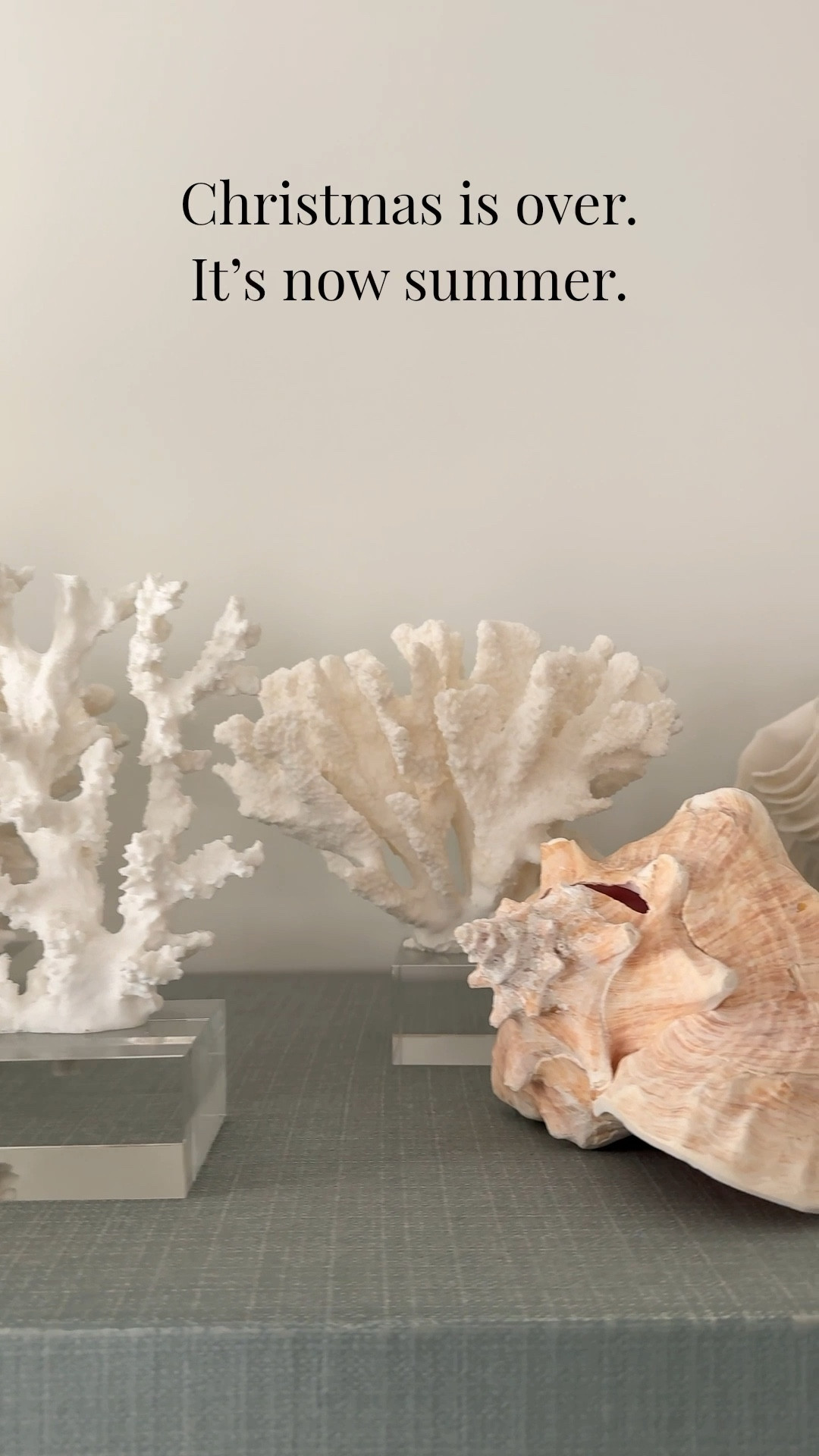 Christmas is over so it’s back to summer at our house 😂 Rather than having them in various rooms, I’m displaying all my coral and large seashells in my office on my blue bookcase and love them so much! Linking those that are still available.

#LTKHome #LTKSaleAlert #LTKFindsUnder100