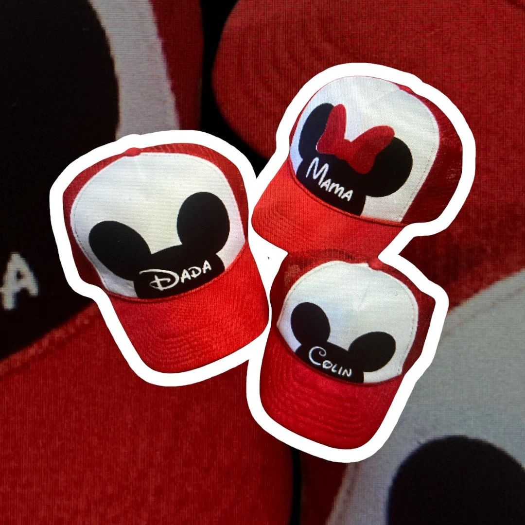 Red Trucker Mickey Hat  Family Disney Trucker Hats  Dad and - Etsy | Etsy (US)