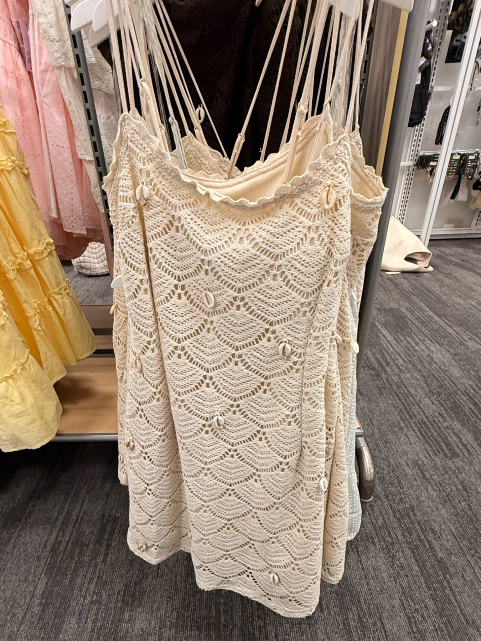 Summer vacation style, but make it easy. 🤍

This crochet mini dress has the cutest shell details and that coastal summer feel.

Perfect for beach trips, resort vacations, summer dinners, cruises, and warm weather weekends.

@Target

#LTKTravel #LTKootd #LTKSeasonal