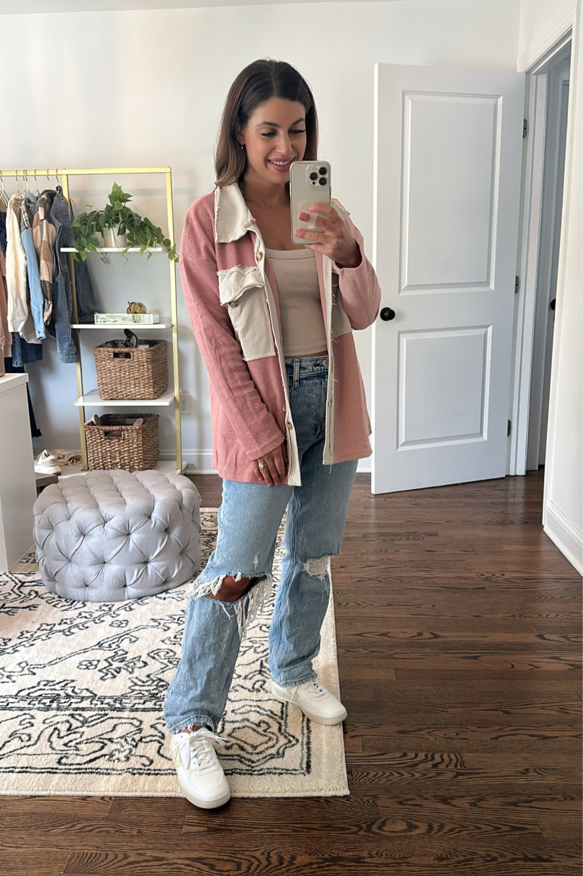 My two tone shacket from @pinklily so cute for fall! 

#LTKFind #LTKSeasonal