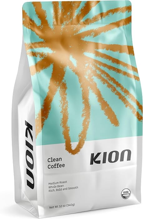 Kion Organic Whole Bean Coffee, Tested for Toxins, Ethically Sourced, Rich, Bold, and Smooth, Med... | Amazon (US)