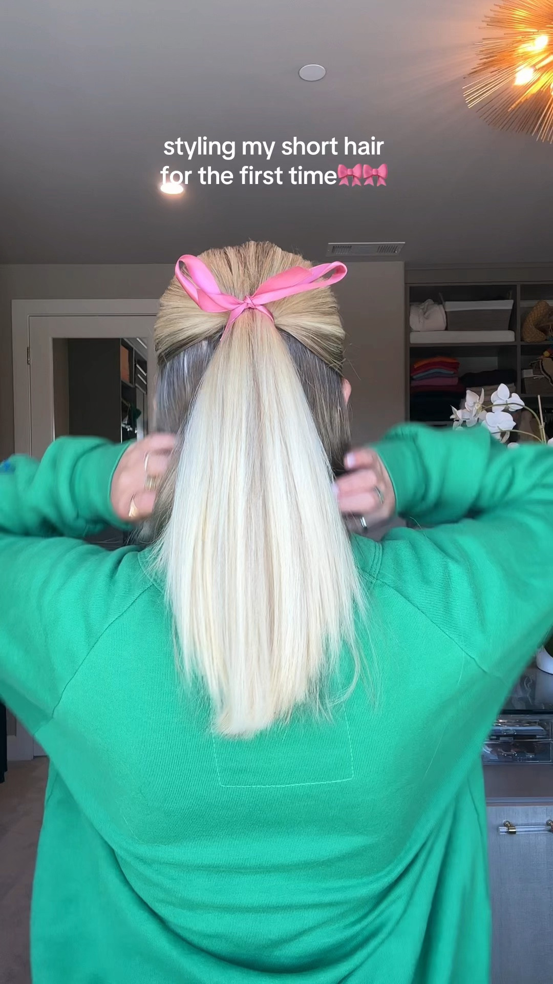 easy short hairstyle with minimal products🎀🎀

#LTKFestival #LTKstyletip #LTKbeauty