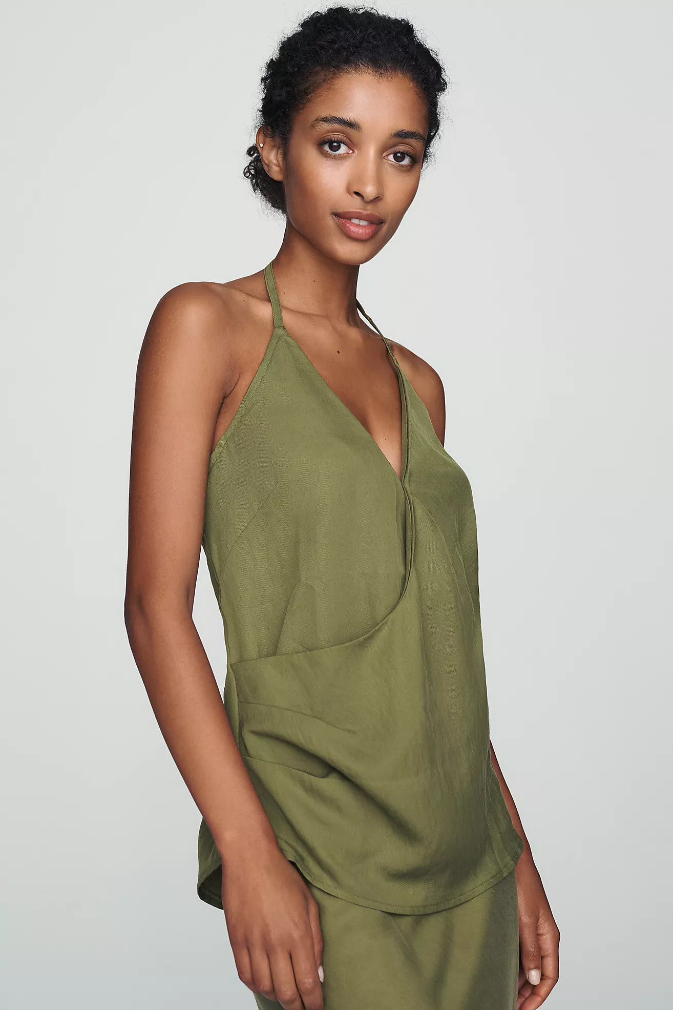 By Anthropologie Bias Wrap Halter Top | Anthropologie (US)