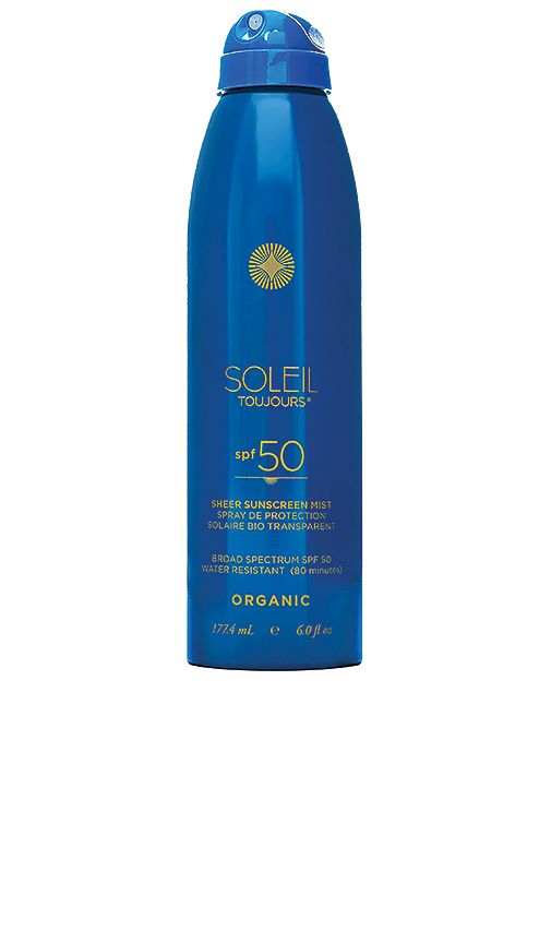 Soleil Toujours Organic Sheer Sunscreen Mist SPF 50 in Neutral. | Revolve Clothing