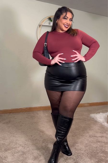 Body suit + boots 🏹♥️
Use Pinsy shapewear discount code: ARLETTE 

#LTKplussize