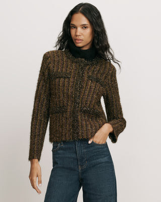 Keziah Metallic Lady Jacket | Veronica Beard
