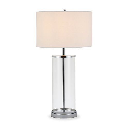 Camden&Wells - Rowan Table Lamp - Clear/Silver | Best Buy U.S.